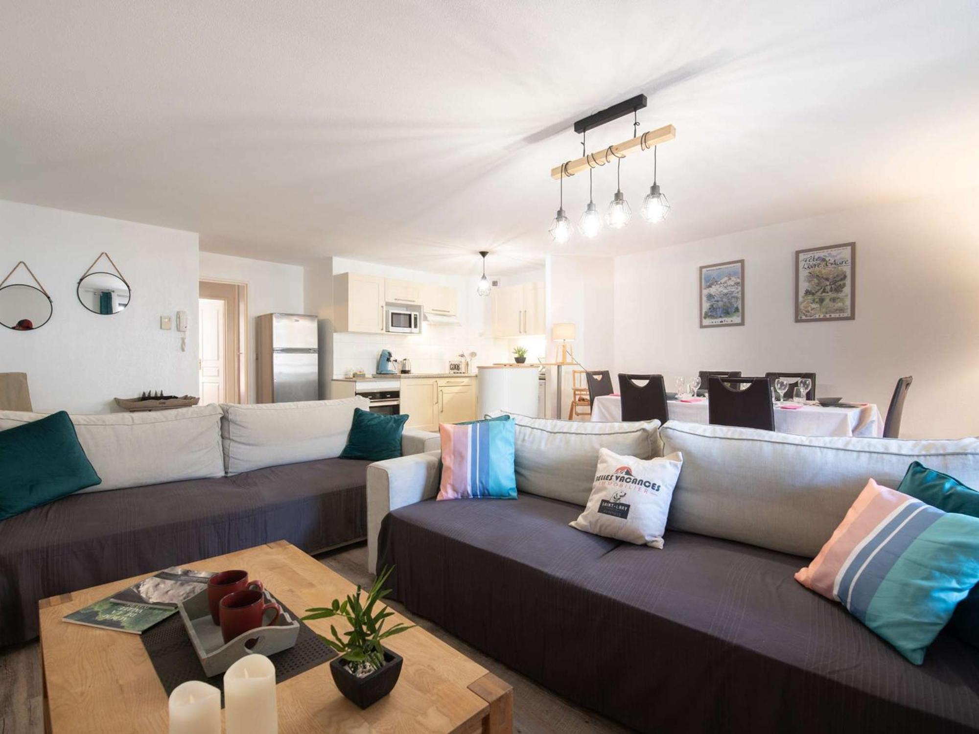 Appartement 6 Pers, Centre St-Lary, 2 Ch + Cabine, Garage, Balcon, Et Ascenseur - Fr-1-296-361 Saint-Lary-Soulan Eksteriør billede
